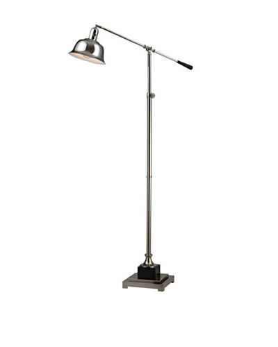 Artistic Lighting Freemanburg Floor Lamp, Polished Nickel/Black