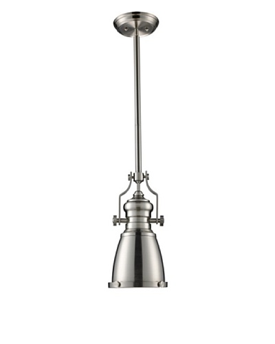 Artistic Lighting Chadwick 1-Light LED Pendant, Satin Nickel