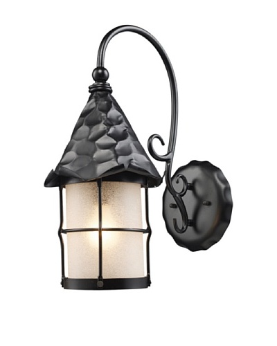 Artistic Lighting Rustica 1 Light 19 Outdoor Sconce, Matte Black