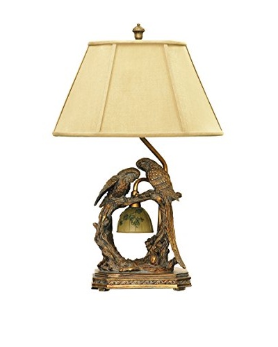 Artistic Lighting Twin Parrots Table Lamp, Atlanta Bronze