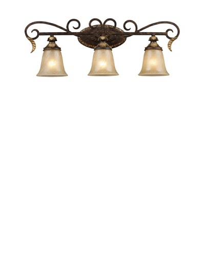 Artistic Lighting Regency 3-Light Vanity Bar, Burnt Bronze