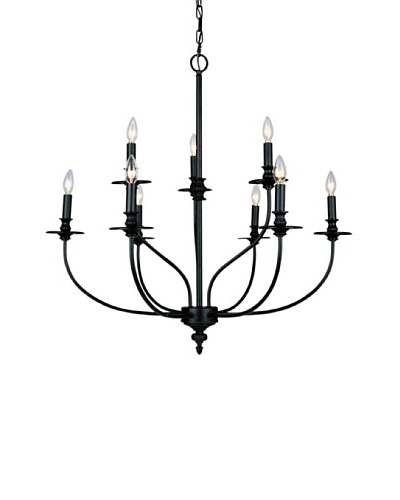 Artistic Lighting Hartford 9-Light Chandelier, Oil Rubbed