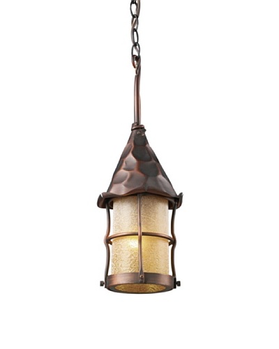 Artistic Lighting Rustica 1 Light 18 Outdoor Pendant, Antique Copper