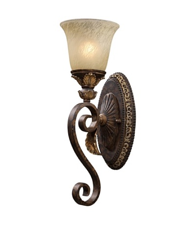 Artistic Lighting Regency 1-Light Wall Sconce, Burnt Bronze