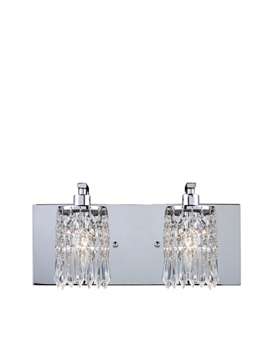 Artistic Lighting Optix 2-Light Vanity, Polished Chrome