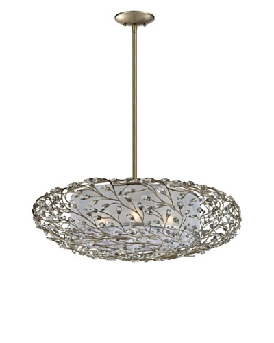 Artistic Lighting Winter Forest 4-Light Pendant, Aged Silver