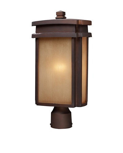 Artistic Lighting Sedona Outdoor Post-Mount Light, Clay Bronze