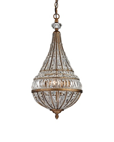 Artistic Lighting Empire Collection 3-Light Pendant, Mocha