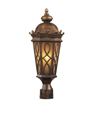 Artistic Lighting Burlington Junction Outdoor Post Light, Hazelnut Bronze