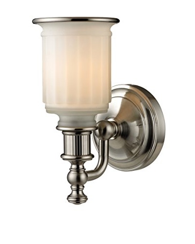 Artistic Lighting Acadia Collection 1-Light LED Bath Bar, Brushed Nickel