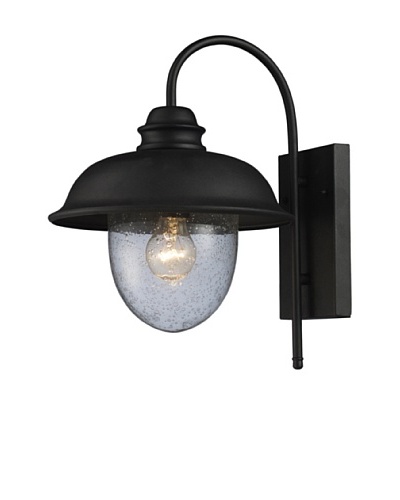 Artistic Lighting Streetside Café Outdoor Sconce, Matte Black