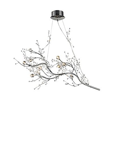 Artistic Lighting Viviana Collection 10-Light Horizontal Chandelier, Polished Chrome