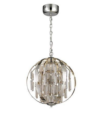 Artistic Lighting Light Cylinders Collection LED Pendant, Polished Chrome