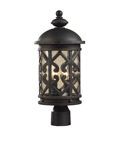 Artistic Lighting Tuscany Coast 2-Light Outdoor Post Light, Weathered CharcoalAs You See