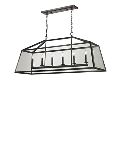 Artistic Lighting Alanna Collection 6-Light Pendant, Oil Rubbed Bronze