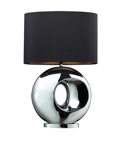 Artistic Lighting Tobermore Ceramic Table Lamp, Chrome