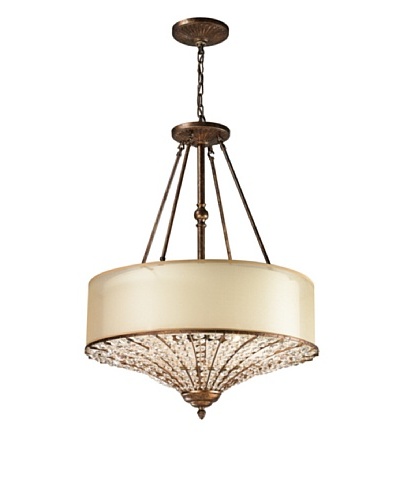 Artistic Lighting Crystal Spring Collection 4-Light Pendant, Spanish Bronze