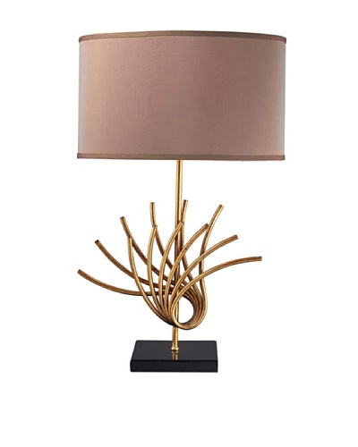 Dimond Lighting Sandhill Table Lamp, Gold Leaf