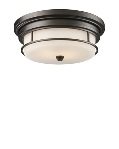 Artistic Lighting Newfield 2-Light Flush Mount, Oiled Bronze