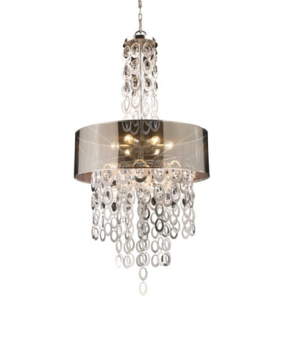 Artistic Lighting Parisienne 6-Light Pendant, Silver Leaf