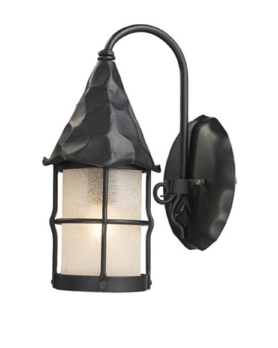 Artistic Lighting Rustica 1 Light 14 Outdoor Sconce, Matte Black