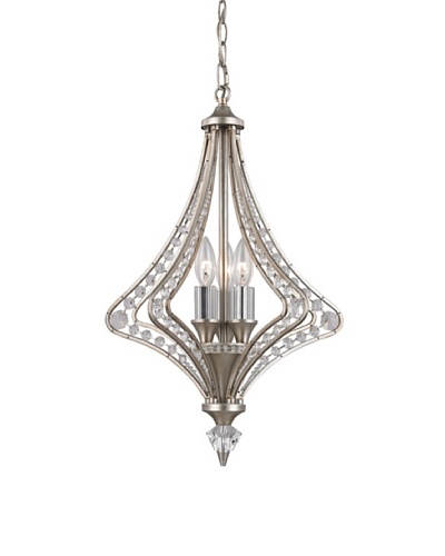 Artistic Lighting Ventoux Collection 3-Light Chandelier, Satin Silver