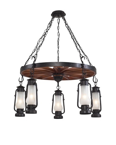 Artistic Lighting Chapman Chandelier, Matte Black