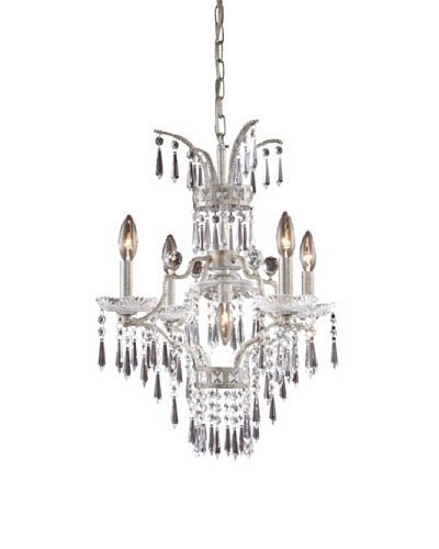 Artistic lighting 5-Light Chandelier, Sunset Silver