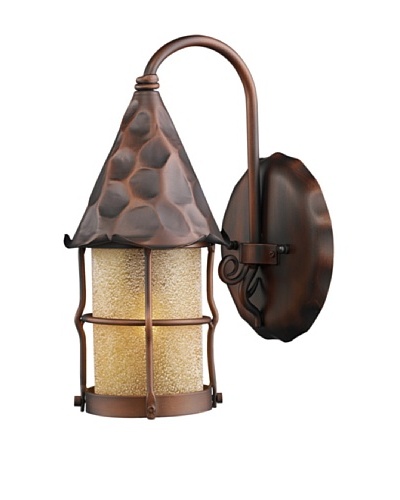 Artistic Lighting Rustica 1 Light 14 Outdoor Sconce, Antique Copper