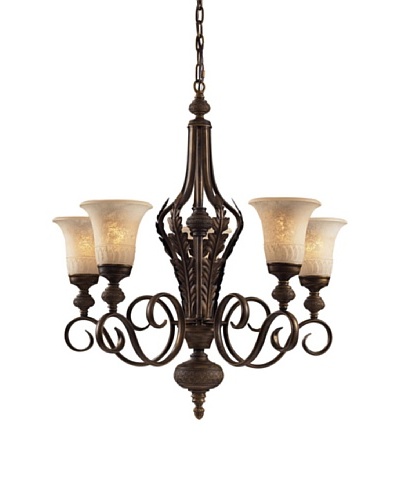 Artistic Lighting Briarcliff 5-Light Chandelier, Weathered Umber