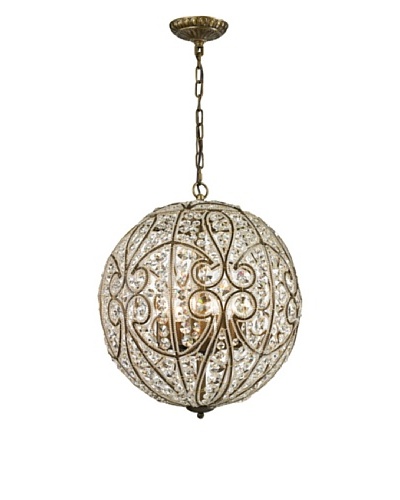 Artistic Lighting Elizabethan Collection 8-Light Pendant, Dark Bronze
