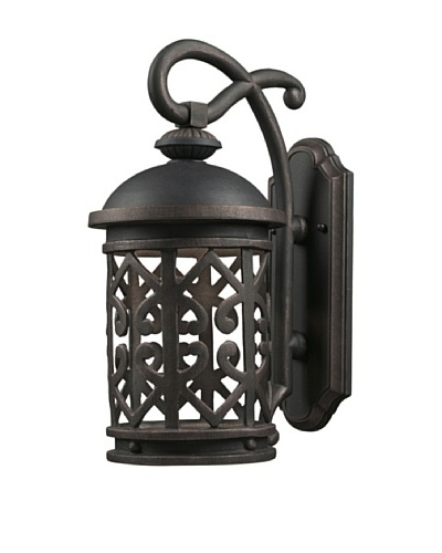 Artistic Lighting Tuscany Coast Outdoor Sconce, Weathered Charcoal