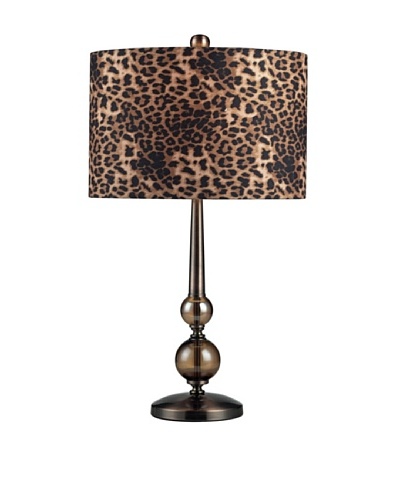 Artistic Lighting Alliance Table Lamp, Coffee/Smoked Glass