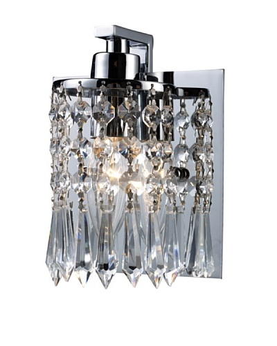 Artistic Lighting Optix 1-Light Vanity, Polished Chrome