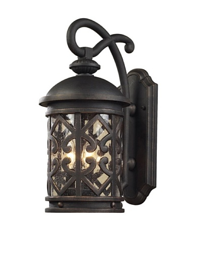 Artistic Lighting Tuscany Coast Outdoor Sconce, Weathered Charcoal