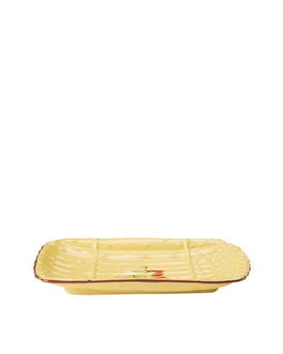 Artland Margaux Asparagus Platter, Mustard/Rust