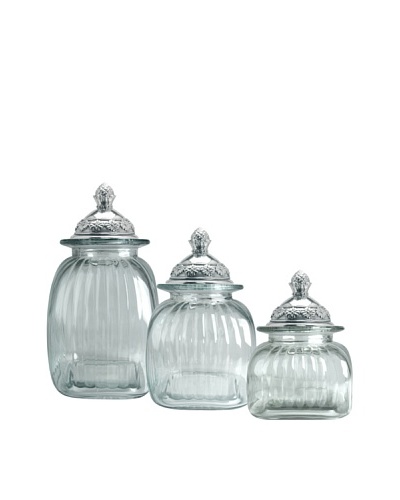 Artland Set of 3 Mayfair Lidded Canisters