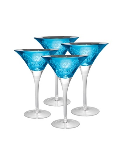 Artland Set of 4 Brocade 8-Oz. Martini Glasses