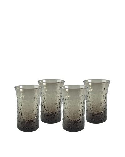 Artland Set of 4 Echo 12-Oz. Highball Glasses, Smoke