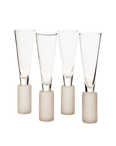 Artland Set of 4 New Age 6-Oz. Assorted Flutes