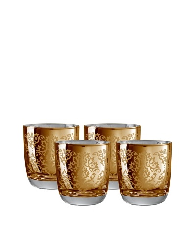 Artland Set of 4 Brocade Double Old-Fashioned Glasses