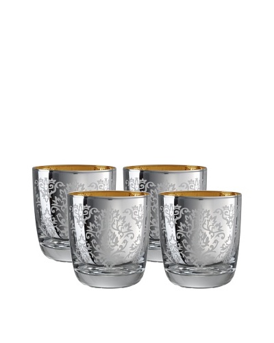 Artland Set of 4 Brocade Double Old-Fashioned Glasses