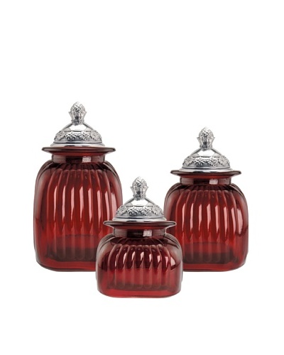 Artland Set of 3 Mayfair Lidded Canisters