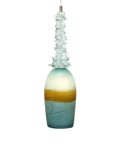 Arttex Tali Pendant, White/Turquoise