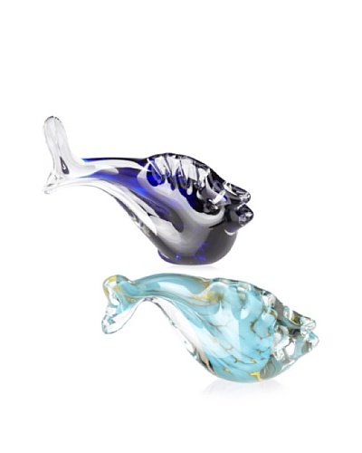 Asheville Glass Center Set of 2 Fish