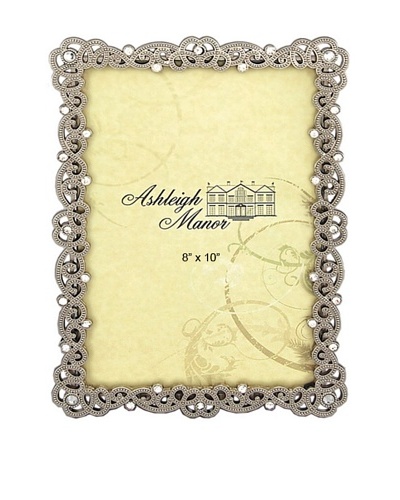 Ashleigh Manor Enlaced Pewter Border Photo Frame