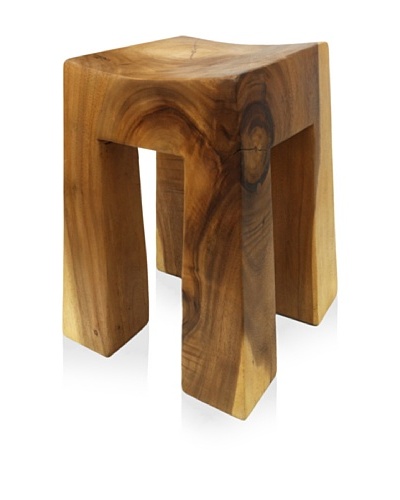 Asian Art Imports Acacia Wood Bella Stool