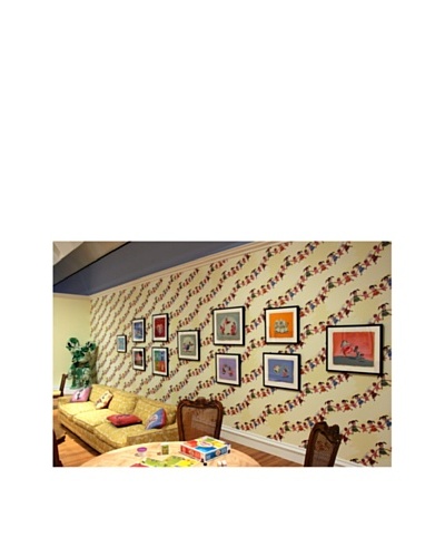 Astek Wall Coverings Set of 2 Giggle Pop Wall Tiles by Gary Baseman