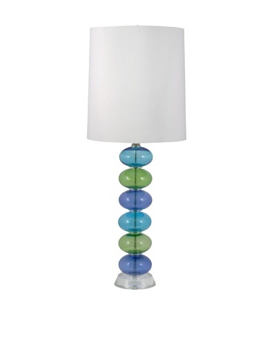 Aurora Lighting Multi Color Glass Table Lamp