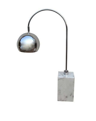 Aurora Lighting Marble Base Arc Desk Lamp